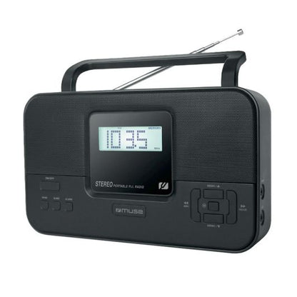 Radio MUSE M-087 MB Negro FM/MW Portátil 1W