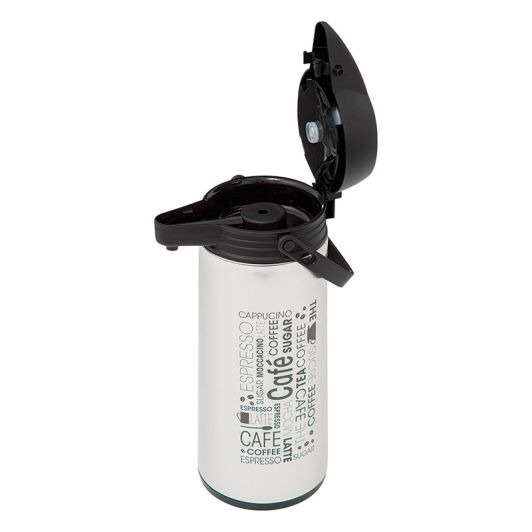Termo Dispensador de Bebida Isotérmico 1,8 L Negro y Gris