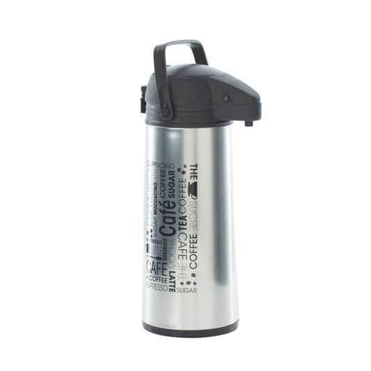 Termo Dispensador de Bebida Isotérmico 1,8 L Negro y Gris