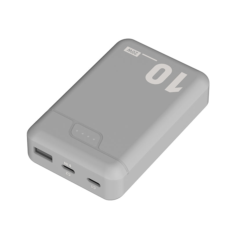 EDENWOOD Batería de Emergencia 10 000 mAh Negra Powerbank con Garantía 3 Años