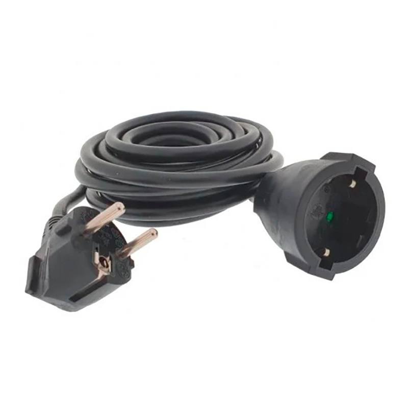 EUROBRIC Alargador 3 metros Negro Redondo 3g 1,5