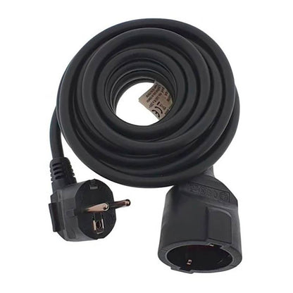 EUROBRIC Alargador 3 metros Negro Redondo 3g 1,5