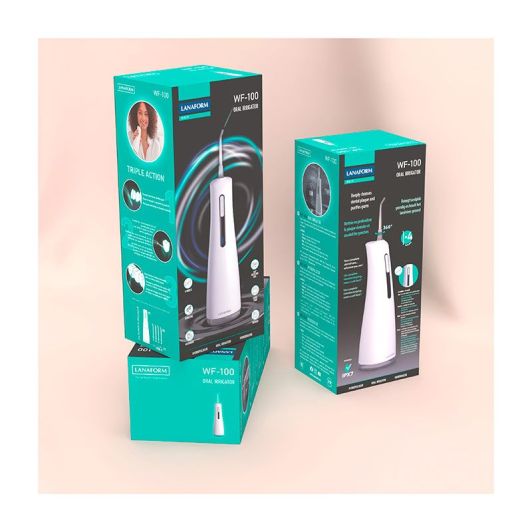 LANAFORM WF-100 Irrigador Dental y Bucal 1200 Pulsaciones 300 ml Blanco