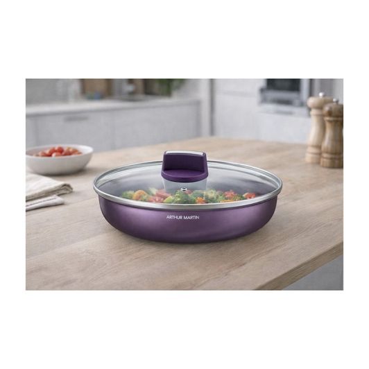 Arthur Martin Batería 10 Piezas Cerámica Violeta Berenjena