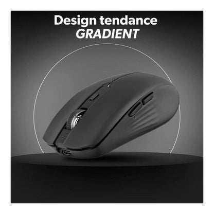 TNB Gradient Ratón Ergonómico Recargable Negro