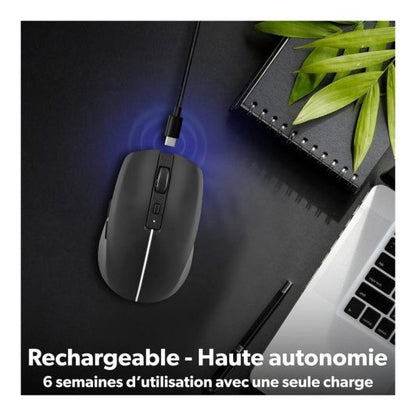 TNB Gradient Ratón Ergonómico Recargable Negro