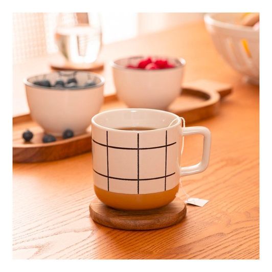 Taza Grande Corner 32cl Cerámica con Asa Ancha