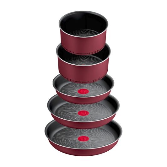 Batería TEFAL Simply Cook 10pcs Set Cocina Aluminio