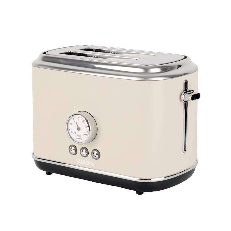 VALBERG VAL‑TC2RETRO Tostadora Retro Vintage Crema