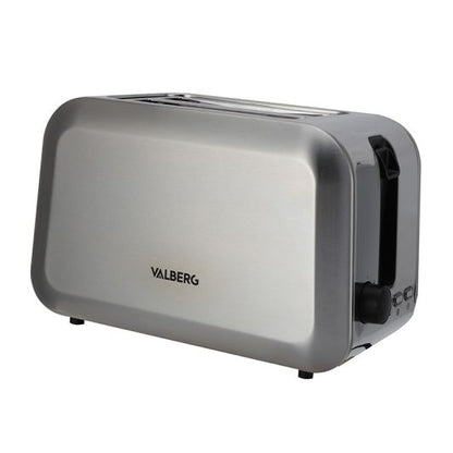 VALBERG VAL-TC2X Tostadora Inoxidal 750W 2 Ranuras Descongelación