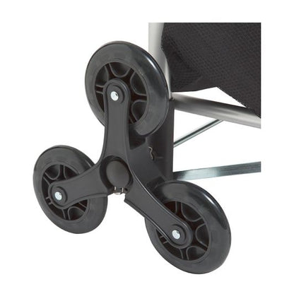 Carro de Mercado Plegable 6 Ruedas Negro