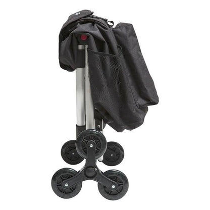 Carro de Mercado Plegable 6 Ruedas Negro