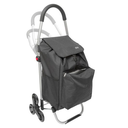 Carro de Mercado Plegable 6 Ruedas Negro
