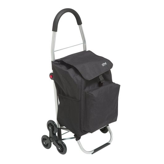 Carro de Mercado Plegable 6 Ruedas Negro