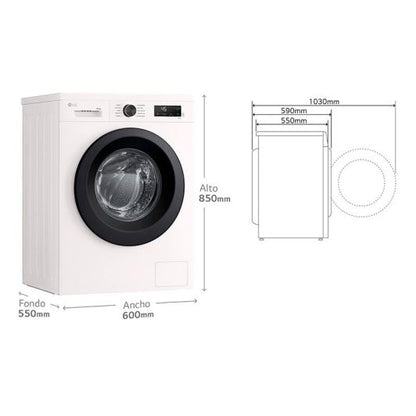 LG W4X1095NWK Lavadora Secadora 9kg+5kg Motor Direct Drive con Vapor