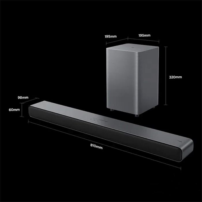 TCL S55HE Barra De Sonido 220W Con Subwoofer Inalámbrico