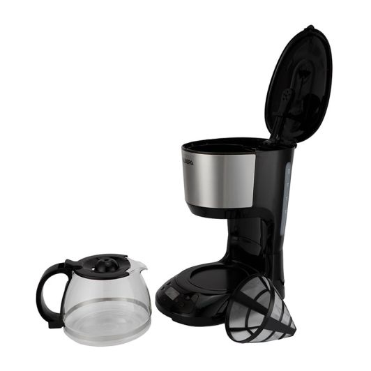 Cafetera Programable VALBERG VAL-PROG75B 1,25L Negro y Silver