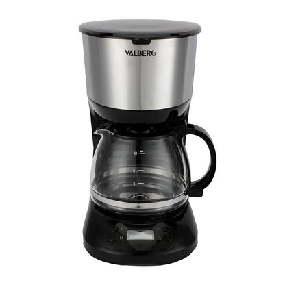 Cafetera Programable VALBERG VAL-PROG75B 1,25L Negro y Silver