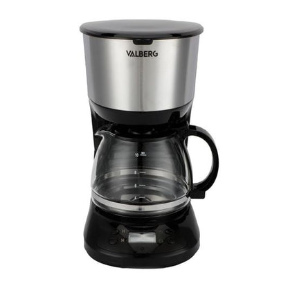 Cafetera Programable VALBERG VAL-PROG75B 1,25L Negro y Silver