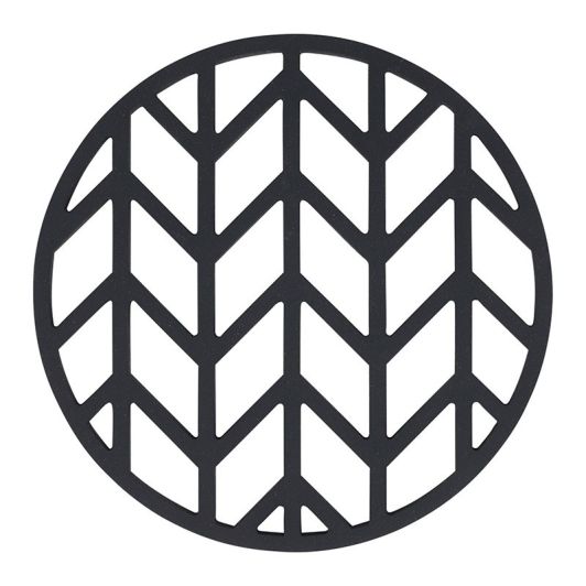 Koopman Salvamantel Silicona Negro Trivet 0,5 cm × 14 cm × 16 cm Para Cocina