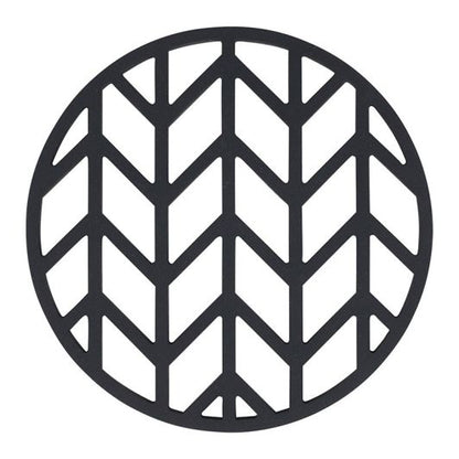 Koopman Salvamantel Silicona Negro Trivet 0,5 cm × 14 cm × 16 cm Para Cocina