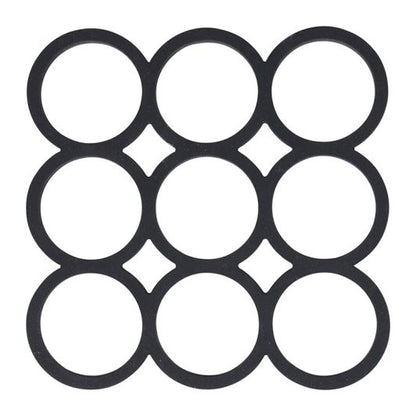 Koopman Salvamantel Silicona Negro Trivet 0,5 cm × 14 cm × 16 cm Para Cocina