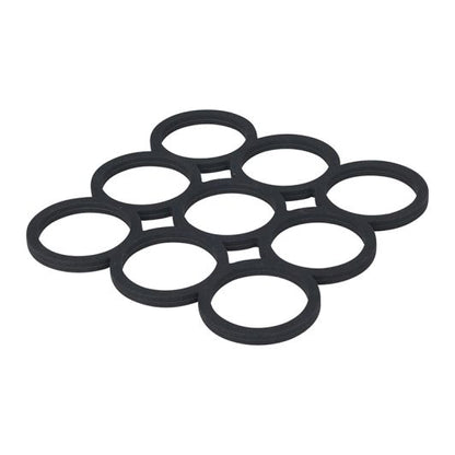 Koopman Salvamantel Silicona Negro Trivet 0,5 cm × 14 cm × 16 cm Para Cocina