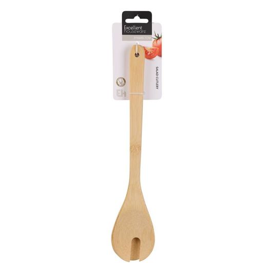 Cubiertos de Ensalada de Bambú KOOPMAN Utensilios de Cocina