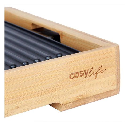 Cosylife CL-PLB Plancha Bambú 60x25 Para Familia Cocina
