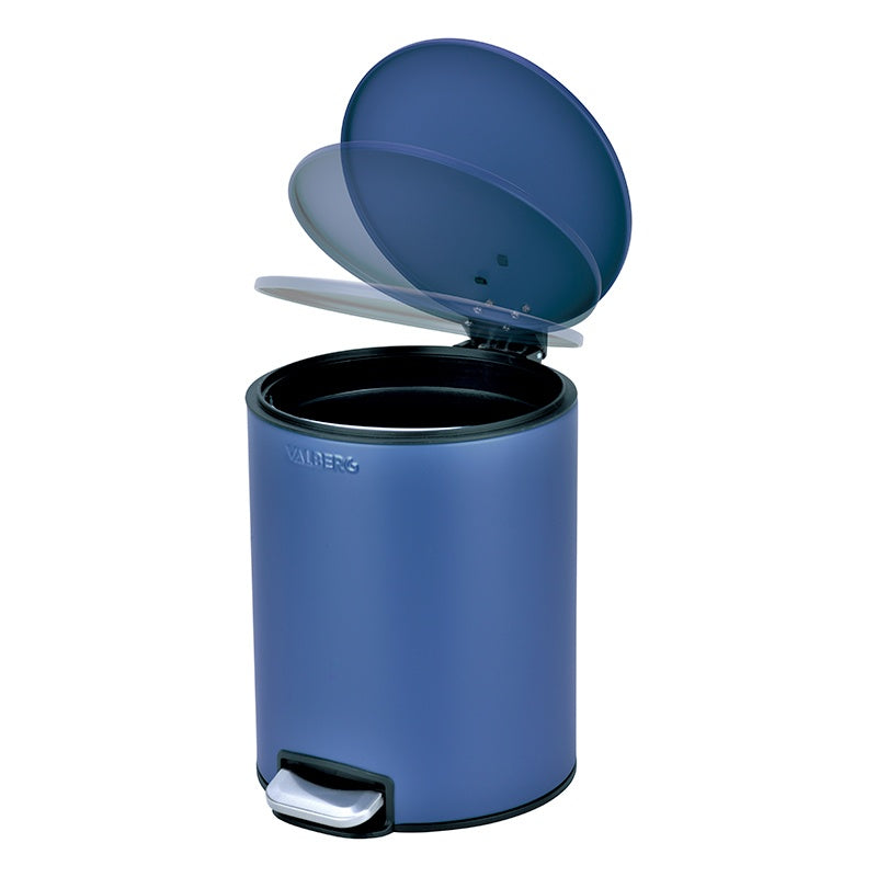 VALBERG Cubo de Basura 5 L Tapa Suave Acero