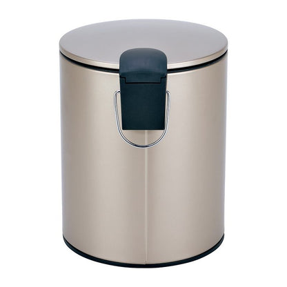 VALBERG Cubo de Basura 5 L Tapa Suave Acero