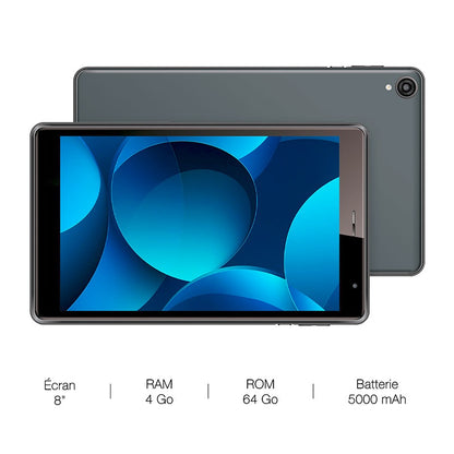 LOGICOM E884 HD Tablet 8" 64 GB Negra