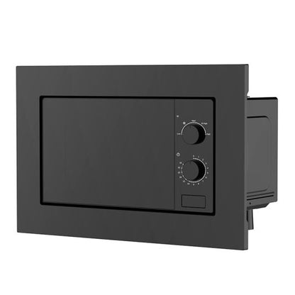 VALBERG Microondas Encastrable 20L Negro 800W Horno 1280W