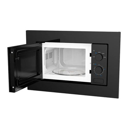 VALBERG Microondas Encastrable 20L Negro 800W Horno 1280W