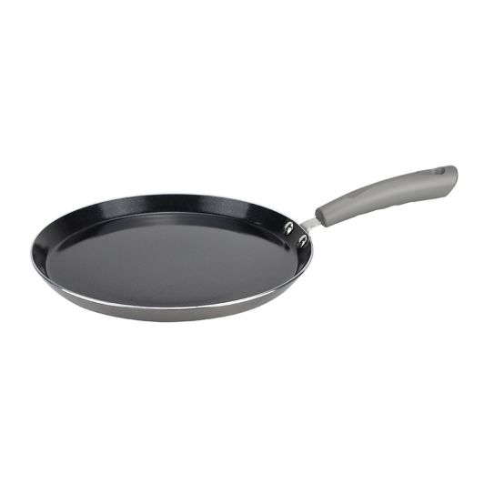 VALBERG Crepera 26 cm Revestimiento Cerámico Gris con 2 Utensilios