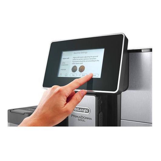 Delonghi ECAM610.55.SB Cafetera Super Automática 19 Bar Negro y Silver