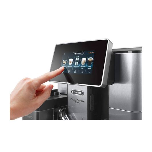 Delonghi ECAM610.55.SB Cafetera Super Automática 19 Bar Negro y Silver