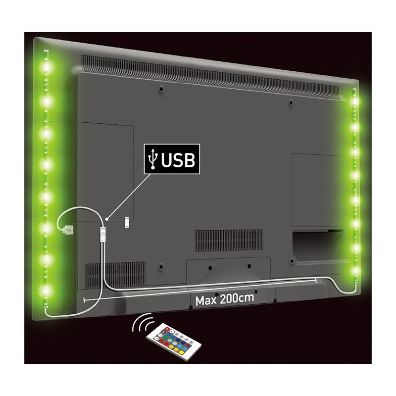 EDENWOOD Tira LED 2x50cm 32 LEDs USB