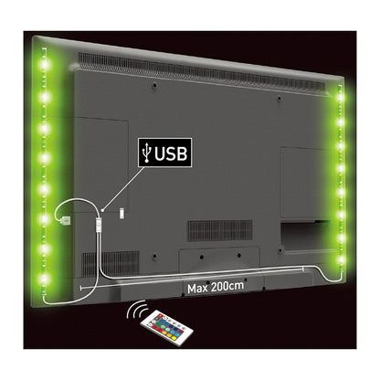 EDENWOOD Tira LED 2x50cm 32 LEDs USB