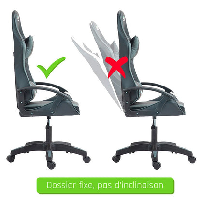 AMSTRAD #BUTTERFLY Silla Gaming Ergonómica Ajustable Negra