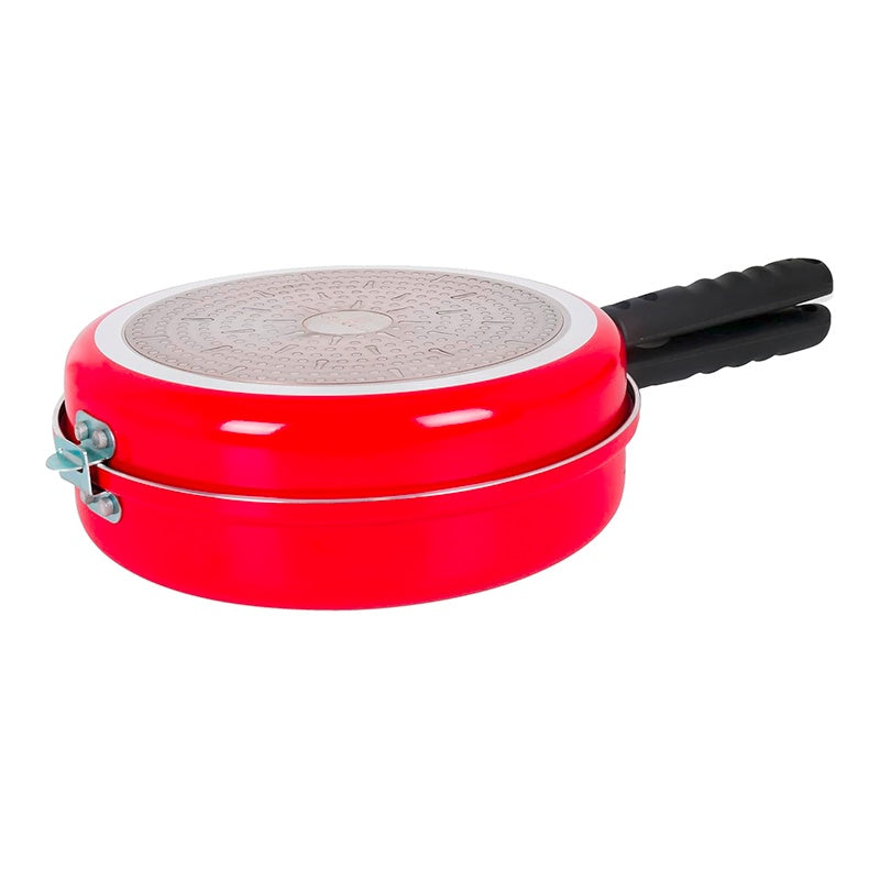 QUTTIN Sartén Tortillera 24 cm Doble Capa Cerámica Rojo