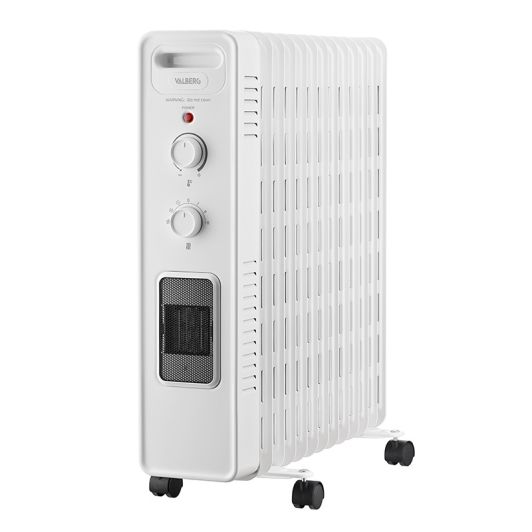 VALBERG Radiador de Aceite 2900W con Ventilador Blanco