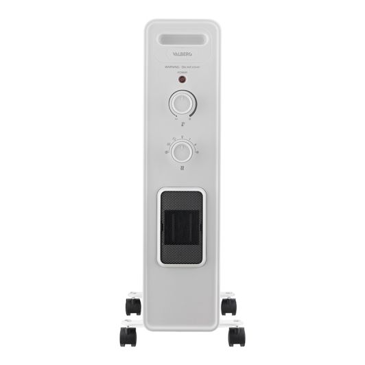 VALBERG Radiador de Aceite 2900W con Ventilador Blanco