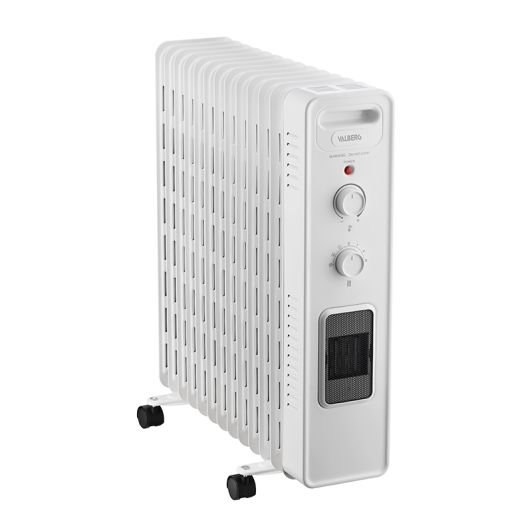 VALBERG Radiador de Aceite 2900W con Ventilador Blanco