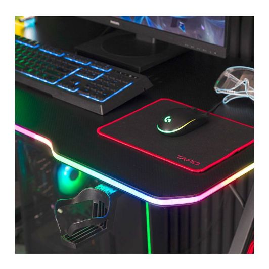 Mesa Gaming AMSTRAD 120x60 cm con Iluminación LED – Electro Depot