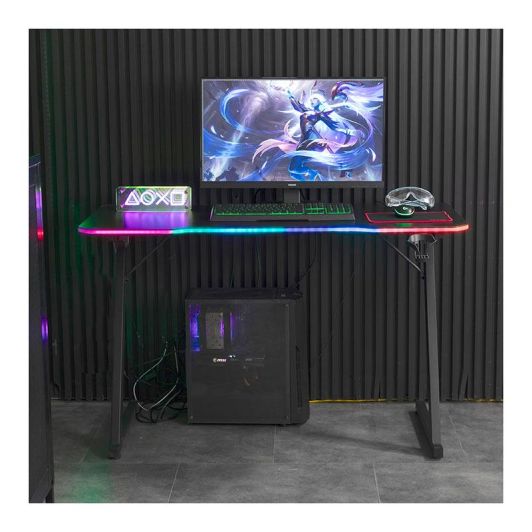Mesa Gaming AMSTRAD 120x60 cm con Iluminación LED – Electro Depot