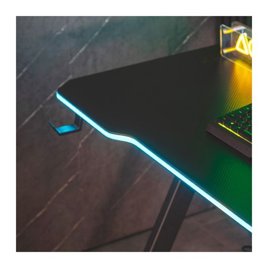 Mesa Gaming AMSTRAD 120x60 cm con Iluminación LED – Electro Depot