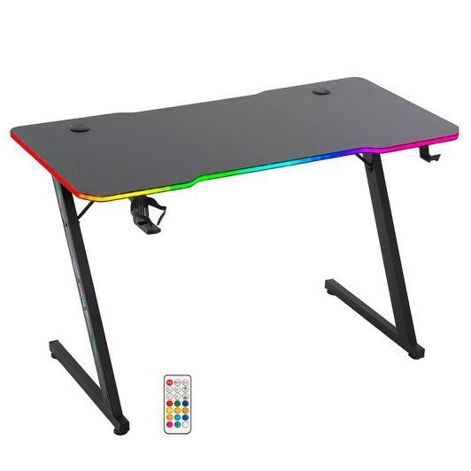 Mesa Gaming AMSTRAD 120x60 cm con Iluminación LED – Electro Depot