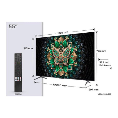 TCL 55MQLED75K Smart TV Mini-LED 55" 144Hz Dolby Vision HDMI 2.1 WiFi