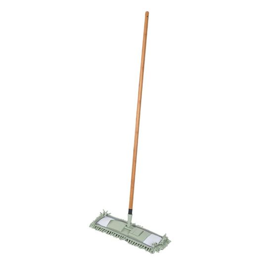 GROUPE CMP Escoba Microfibra Verde con Mango de Bambú